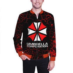 Бомбер мужской UMBRELLA CORPORATION, цвет: 3D-красный — фото 2