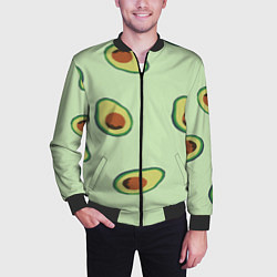 Бомбер мужской АВОКАДО, цвет: 3D-черный — фото 2