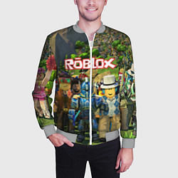 Бомбер мужской ROBLOX, цвет: 3D-меланж — фото 2