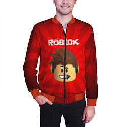 Бомбер мужской ROBLOX, цвет: 3D-красный — фото 2