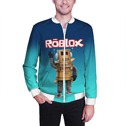 Бомбер мужской ROBLOX, цвет: 3D-белый — фото 2