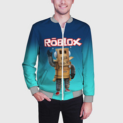 Бомбер мужской ROBLOX, цвет: 3D-меланж — фото 2