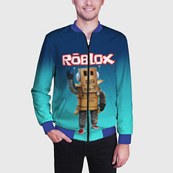 Бомбер мужской ROBLOX, цвет: 3D-синий — фото 2