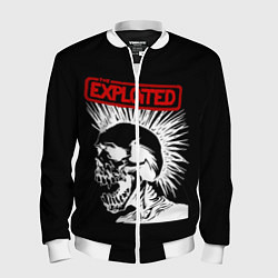 Бомбер мужской The Exploited, цвет: 3D-белый