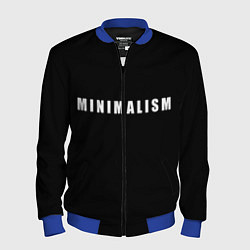 Бомбер мужской Minimalism, цвет: 3D-синий