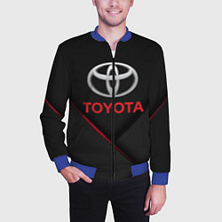 Бомбер мужской TOYOTA, цвет: 3D-синий — фото 2