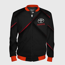 Бомбер мужской TOYOTA, цвет: 3D-красный