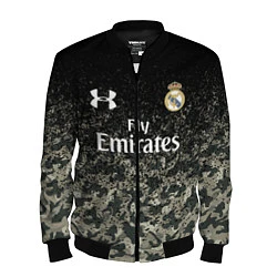 Бомбер мужской Real Madrid, цвет: 3D-черный