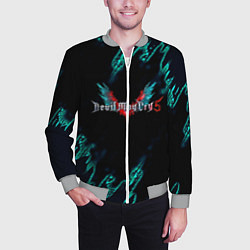 Бомбер мужской DEVIL MAY CRY, цвет: 3D-меланж — фото 2