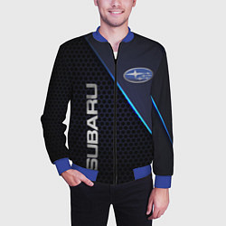 Бомбер мужской SUBARU, цвет: 3D-синий — фото 2