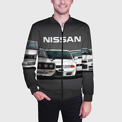 Бомбер мужской NISSAN, цвет: 3D-черный — фото 2