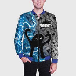 Бомбер мужской ЪУЪ FORTNITE, цвет: 3D-синий — фото 2