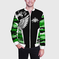 Бомбер мужской Пограничные Войска, цвет: 3D-белый — фото 2