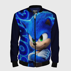 Бомбер мужской SONIC, цвет: 3D-черный