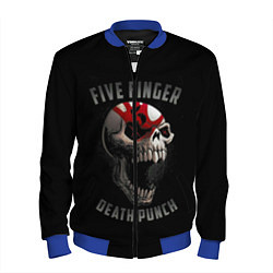 Бомбер мужской Five Finger Death Punch, цвет: 3D-синий