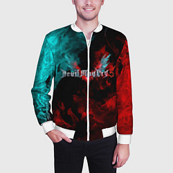 Бомбер мужской DEVIL MAY CRY, цвет: 3D-белый — фото 2