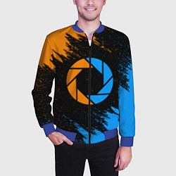 Бомбер мужской PORTAL, цвет: 3D-синий — фото 2