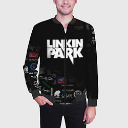 Бомбер мужской LINKIN PARK, цвет: 3D-черный — фото 2
