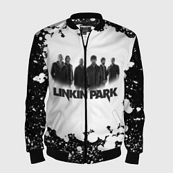 Бомбер мужской LINKIN PARKспина, цвет: 3D-черный