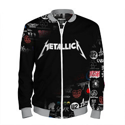 Бомбер мужской Metallica, цвет: 3D-меланж