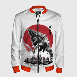 Бомбер мужской GODZILLA, цвет: 3D-красный