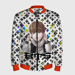 Бомбер мужской BTS, цвет: 3D-красный
