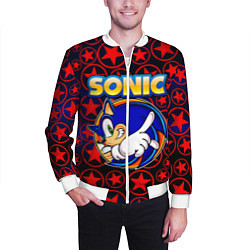 Бомбер мужской Sonic, цвет: 3D-белый — фото 2