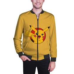 Бомбер мужской Pikachu, цвет: 3D-черный — фото 2