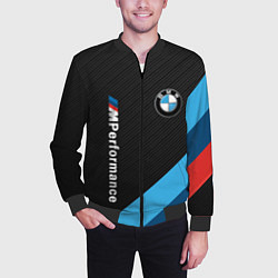Бомбер мужской BMW M PERFORMANCE, цвет: 3D-черный — фото 2