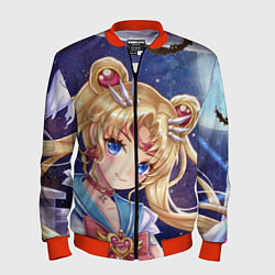 Бомбер мужской SAILOR MOON, цвет: 3D-красный