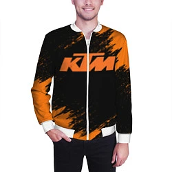 Бомбер мужской KTM, цвет: 3D-белый — фото 2