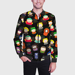 Бомбер мужской ЮЖНЫЙ ПАРК, цвет: 3D-черный — фото 2