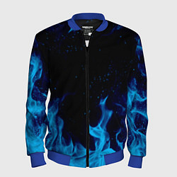 Бомбер мужской СИНИЙ ОГОНЬ, цвет: 3D-синий