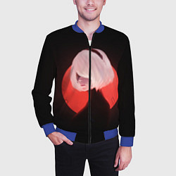 Бомбер мужской 2b Nier Black, цвет: 3D-синий — фото 2