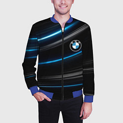 Бомбер мужской BMW, цвет: 3D-синий — фото 2