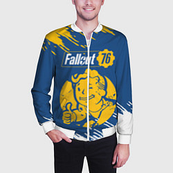 Бомбер мужской FALLOUT76, цвет: 3D-белый — фото 2
