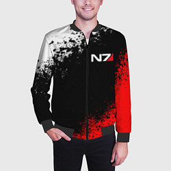 Бомбер мужской MASS EFFECT N7, цвет: 3D-черный — фото 2