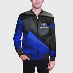 Бомбер мужской SUBARU, цвет: 3D-черный — фото 2