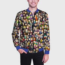 Бомбер мужской Персонажи South Park, цвет: 3D-синий — фото 2