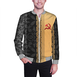 Бомбер мужской СССР, цвет: 3D-меланж — фото 2