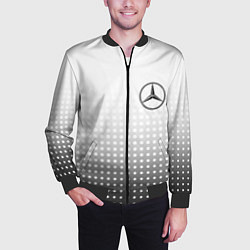 Бомбер мужской Mercedes-Benz, цвет: 3D-черный — фото 2