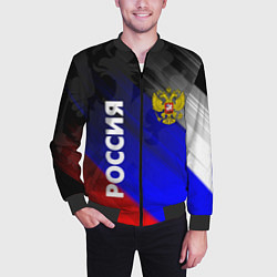 Бомбер мужской РОССИЯ, цвет: 3D-черный — фото 2
