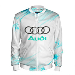 Бомбер мужской Audi, цвет: 3D-белый