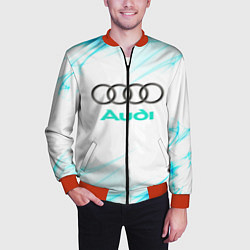 Бомбер мужской Audi, цвет: 3D-красный — фото 2