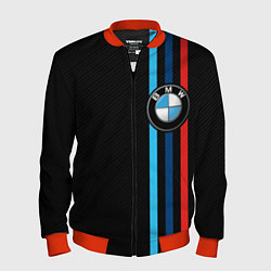 Бомбер мужской BMW M SPORT CARBON, цвет: 3D-красный