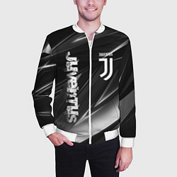 Бомбер мужской JUVENTUS, цвет: 3D-белый — фото 2