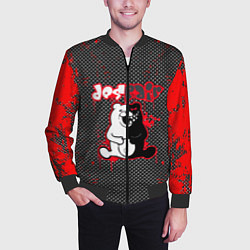 Бомбер мужской Аниме, цвет: 3D-черный — фото 2