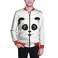 Бомбер мужской Panda, цвет: 3D-красный — фото 2