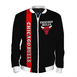 Бомбер мужской CHICAGO BULLS, цвет: 3D-белый