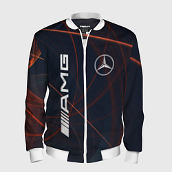Бомбер мужской MERCEDES-BENZ AMG, цвет: 3D-белый